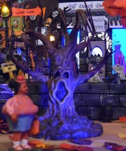 Department 56 Resin Halloween Accessories for Village Collections Stormy Night Tree Figurine, 5.91, Brown 12 71GrstAhUQL