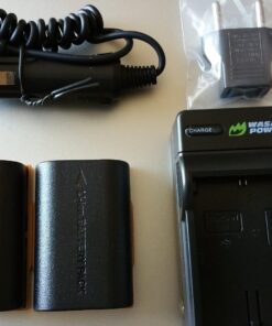 Wasabi Power LP-E6, LP-E6N Battery (2-Pack) and Charger for Canon EOS 5D Mark II/III/IV, 5DS, 5DS R, 6D, 6D Mark II, 7D, 7D Mark II, 60D, 70D, 80D, 90D, R, R5, R6, Ra, XC10, XC15, BMPCC 4K, BMPCC 6K 2 Batteries + Charger 33 71Gsq8dJGnL