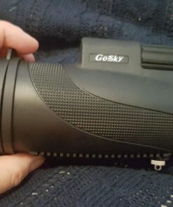 Gosky 12X50 High Power Prism Monocular Smartphone Holder and Handheld Tripod Kit- Waterproof/Fog-Proof/Shockproof Grip Scope -for Hiking,Hunting,Climbing,Birdwatching Watching Wildlife and Scenery 12x50 Monocular +Phone Holder+Handheld Tripod 30 71GtUHX66SL