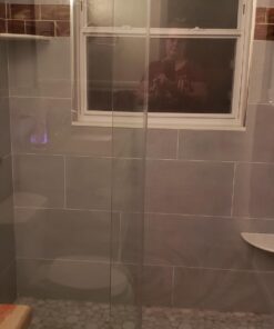 Squeegee for Shower Door, Car Windshield, and Glass Window - 2 Extra Silicone Replacement Blades - Foam Handle - Black 24 71Gtm5vKPOL