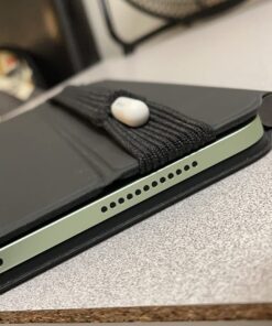 Stylus Sling Pencil Holder with USB Adapter Pocket for Apple Pencil (1st and 2nd Gen) - Compatible with iPad Pro 11/10.9/9.7 & iPad 6th Gen Cases, Black 11/10.9/10.2/9.7-inch 32 71GtqVnyoKL