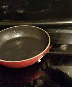 T-fal Initiatives Nonstick Cookware Set 18 Piece Oven Safe 350F Pots and Pans, Dishwasher Safe Red 18-Piece 34 71Gu7WIX5CL