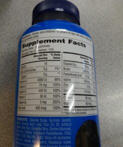 One A Day Men’s Multivitamin Gummies, Multivitamin for Men with Vitamin A, C, D, E, Calcium & More To Support Healthy Muscle Function, Gummies, 230 Count 37 71GvD0mYafL