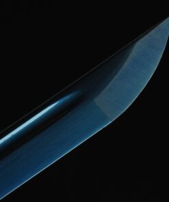 Auway Handmade Katana Samurai Sword Blue/Black/Red Baked Finish Blade with Wooden Scabbard 16 71GvaWiV0PL