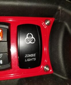 MicTuning MIC-LSZ1, 5 Pin Zombie Rocker Switch On-Off LED Light 20A 12V, Blue 35 71Gvez x4ML