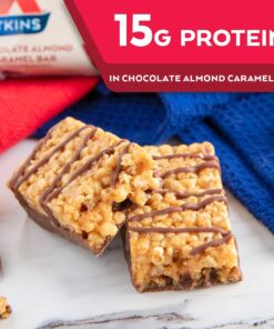 Atkins Chocolate Almond Caramel Bar, Keto-Friendly, Gluten Free with Real Almond Butter, 5 Count (Pack of 1) 5 Count (Pack of 1) 9 71GvfRBA4eL