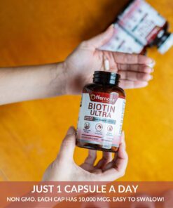 Offernova Biotin Ultra - Vitaminas para el Cabello con Biotina - Pastillas para Crecimiento del Pelo y Barba | Fortalece el Pelo Piel y Unas - 120 Tabletas 11 71GwPV3dxL