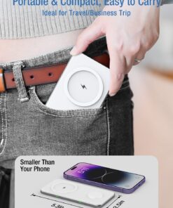 2 in 1 Wireless Charger, 15W Dual Wireless Charging Pad for iPhone 15/15 Pro/14/14 Pro/13/13 Pro/12/12 Pro/11/X, Samsung S23/S22/S21, Airpods 3/2/Pro, iWatch 8/7/6/SE/5/4/3/2(with QC 3.0 Adapter) White 24 71GwwHRHE4L