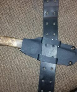 Elk Ridge - Outdoors Fixed Blade Hunting Knife - 8 in Overall - Mirror Polished Blade with Burl Wood Handle, Nylon Sheath - Full Tang Bowie Knife - ER-107 15 71GxCi262bL