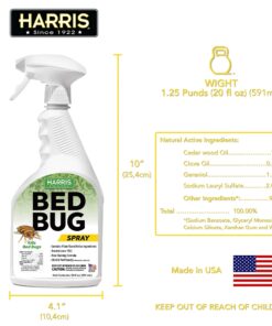 Harris Green Label Bed Bug Killer, Fast Acting 20oz Spray 20 fl. oz. 14 71GxaQQWI6L