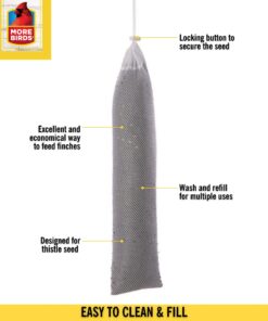 More Birds Finch Sock Bird Feeder, Nyjer or Thistle Seed, 2 lb Seed Capacity, 2 Pack 13 71GxfA483HL