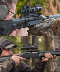 CVLIFE 4x32 Tactical Rifle Scope Red & Green &Blue Illuminated Reticle Scope with Fiber Optic Sight 33 71GyGgOoB L