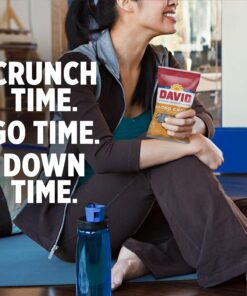 DAVID Roasted and Salted Nacho Sunflower Seeds, 0.8 oz, 36 Bags (Pack of 9) 16 71GyIMAmEqL