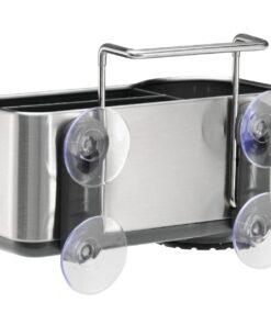 simplehuman Sink Caddy Sponge Holder, Brushed Stainless Steel Full-Size 19 71GzKyjl3AL
