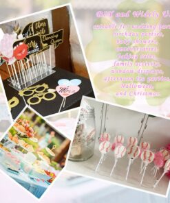 MENGCORE 21 Hole Acrylic Cake Pop Lollipop Clear Pink Display Stand Server Decoration Display Stand Holder Base Shelf (21 Hole) 21 71GzzRKt5LL