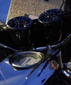 BOSS Audio Systems MRWT40 ATV UTV Marine Weatherproof Waketower System - 4 Inch Stereo Speakers, Full Range, 2 Way, Tweeters, IPX5 Rated, Sold in Pairs, Wake Tower For Boat 4 inch Speakers Black 400W 34 71H 8Pa8orL