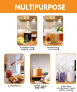 Glass Jug, 1 gal (Pack of 4) 16 71H lyWLrYL