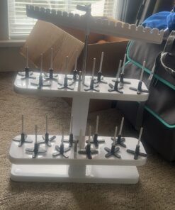 Embroidex - 20 Spool Thread Stand for All Home Embroidery Machines Brother Babylock Janome Bernina Pfaff etc.. 22 71H yrKREDL
