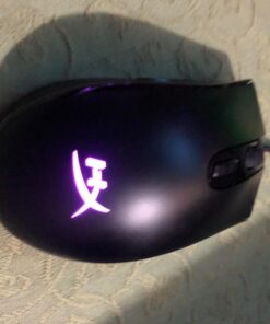 HyperX Pulsefire Core - RGB Gaming Mouse, Software Controlled RGB Light Effects & Macro Customization, Pixart 3327 Sensor up to 6,200DPI, 7 Programmable Buttons, Mouse Weight 87g,Black Black 39 71H zE9FCL