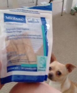 Virbac C.E.T. Enzymatic Oral Hygiene Chews, Small Dog, 30 Count,Beef,0.65 pounds 8.4 Ounce (Pack of 1) Blue 29 71H0 8yEPeL