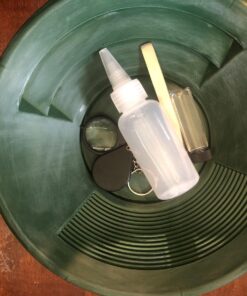 Gold Rush Mining Kit PayDirt-Gold Pan-Vial-Snuffer-Tweezers-Loupe 30 71H039namHL