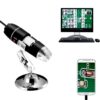 Jiusion 40 to 1000x Magnification Endoscope, 8 LED USB 2.0 Digital Microscope, Mini Camera with OTG Adapter and Metal Stand, Compatible with Mac Windows 7 8 10 11 Android Linux 27 71H041lwExL