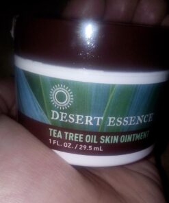 Desert Essence Tea Tree Oil Skin Ointment - 1 Fl Ounce - Jojoba & Lavender Essential Oils - Vitamin E - Sweet Almond Extract - Moisturizer For Dry Skin, Skin Irritations, Cuticles 1 Fl Oz (Pack of 1) 21 71H0AKY6zNL 1