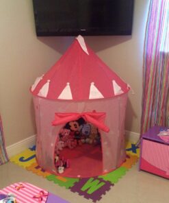 Princess Castle Fairy House Girls Pink Play Tent by POCO DIVO Princess 34 71H0eVe5XkL