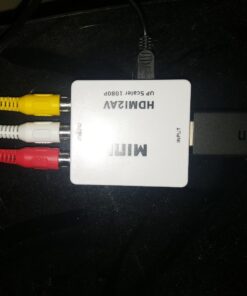 DAISEN HDMI to AV Converter 1080p HDMI to RCA CVBS AV Composite Adapter HDMI 2 AV Converter Support PAL/NTSC TV Format Output, White 21 71H0mJDHG1L