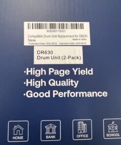 DR630 Drum Unit High Yield Compatible for Brother DR 630 DR-630 Replacement for HL-L2300D HL-L2320D HL-L2340DW HL-L2360DW HL-L2380DW MFC-L2700DW MFC-L2720DW DCP-L2520DW DCP-L2540DW (2 Pack, NOT Toner) 23 71H13gpG1IL