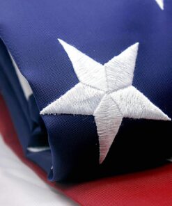 VSVO US American Flag 4x6 Ft - Heavy Duty 300D Oxford Nylon Embroidered US Flags, Embroidered Stars, Sewn Stripes, Indoor/Outdoor, Vibrant Colors, Brass Grommets USA 20 71H18vu4KqL