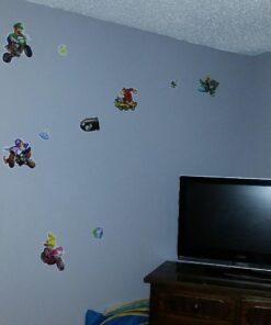 Roommates 771Scs Nintendo Mario Kart Peel And Stick Wall Decals, 34 Count 8 71H19kUFm7L