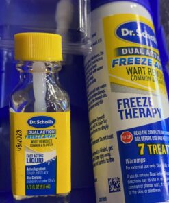 Dr. Scholl's Dual Action Freeze Away WART Remover, 8 Applications // Freeze Therapy + Powerful Fast Acting Salicylic Liquid to Remove Common and Plantar Warts, 0.33 Fl Oz, 1 Count 41 71H1DmN6KL