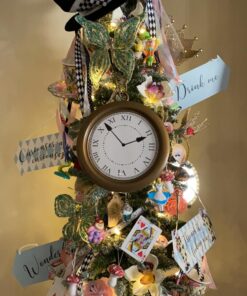 Skeleteen Jumbo Gold Clock Necklace - White Rabbit Clock, Hip Hop Rapper Clock - 1 Piece 24 71H1QenA6jL