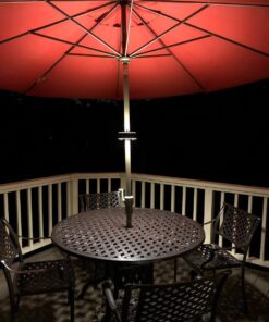 OYOCO Warm White Patio Umbrella Light 3 Brightness Modes Cordless 28 LED Lights at 200 lumens 4 x AA Battery Operated,Umbrella Pole Light for Patio Umbrellas,Camping Tents 44 71H1eyBmHpL
