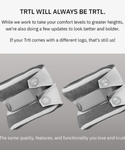 trtl Pillow Plus, Travel Pillow - Fully Adjustable Neck Pillow for Airplane Travel, Car, Bus and Rail. (Charcoal) Includes Water Proof Carry Bag and Setup Guide Travel Accessories Charcoal 16 71H24gRUzLL