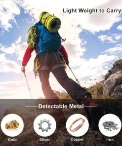 Dmyond Metal Detector Pinpointer, Professional Waterproof Handheld Pin Pointer Wand, Search Treasure Pinpointing Finder Probe with 9V Battery for Adults, Kids - Black 18 71H2RTdpZS