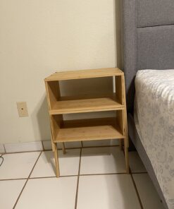 LASUAVY Bamboo Nightstands Set of 2 – Stackable Side Tables with Open Storage Compartment – Rustic Wood Bedside Tables for Bedroom, Living Room, Nursery – Modern and Versatile,Natural 1 53 71H2s9OxYqL