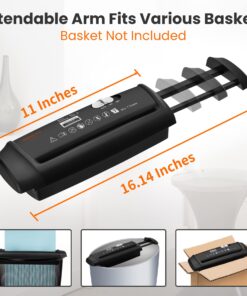 Mini Paper Shredder Without Basket,VidaTeco 7-Sheet Strip Cut Shredder for Home Use, Also Shreds Card/Staple,Small Portable with Extendable Arm,Durable&Fast with Jam Proof(ETL) 13 71H32OTkwDL