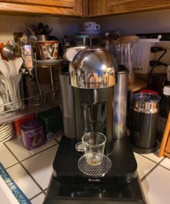 Breville Nespresso Vertuo Coffee and Espresso Machine, Chrome and Capsules VertuoLine, Dark Assortment Variety Pack, Dark Roast, 40 Count Coffee & Espresso Pods, Brews 7.8 oz and 1.35oz Machine + Aeroccino Machine + Capsules VertuoLine 15 71H41KB5gL