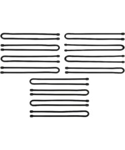 Alternative view of Nite Ize Original Gear Tie, Reusable Rubber Twist Tie, 12-Inch, Black, 12 Count Pro Pack, Made in the USA - GTPP12-01-R8 12" - 12 Pack