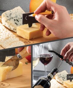 Charcuterie Boards Gift Set - Elegant Gifts for Women - Bambüsi Cheese Board Set with Serving Utensils - House Warming Gifts New Home, Wedding Gifts, Kitchen Gadget & Wine Gifts for Christmas 28 71H4ZkFvwML