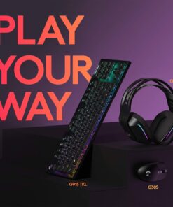 Logitech G305 LIGHTSPEED Wireless Gaming Mouse, Hero 12K Sensor, 12,000 DPI, Lightweight, 6 Programmable Buttons, 250h Battery Life, On-Board Memory, PC/Mac - Black 31 71H5DuFPDAL