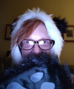 Panda Animal Hood Faux Fur Hat with Warm Scarf Mittens Ears and Paws by HatButik. 27 71H5GJzjEcL