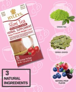 Hyleys Slim Tea Goji Berry Flavor - Weight Loss Herbal Supplement Cleanse and Detox - 25 Tea Bags (1 Pack) 25 Count (Pack of 1) 20 71H5m4xoFOL