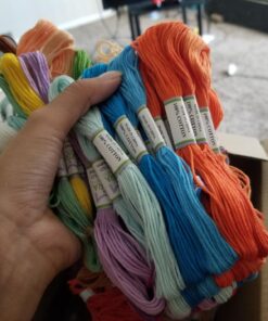 Premium Rainbow Color Embroidery Floss - Cross Stitch Threads - Friendship Bracelets Floss - Crafts Floss - 116 Pcs - 105 Skeins Per Pack and Set of 10 Embroidery Needles and 1 Threader 60 71H5pSshoL