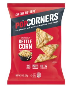 Alternative view of Popcorners Snacks Pack, Gluten Free Chips, Kettle Corn, White Cheddar, Sea Salt, Variety Pack, 1 Ounce (Pack of 18) 1 Ounce (Pack of 18)
