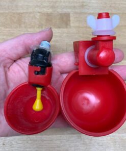 RentACoop DIY Waterer Kit - Auto-Fill Cups with Inserts - Great for Chickens, Ducks, Geese, Turkeys, Peafowl, and Quail - 2 Pack + 1 Bonus Cup Included pack of 2 30 71H7CnJC7RL 1