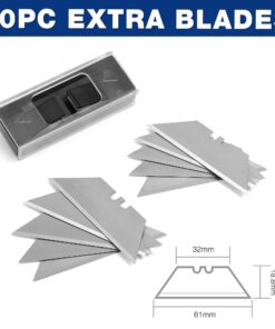WORKPRO Folding Utility Knife Set Quick Change Blade, Back-lock Mechanism 3-piece with 10-piece Extra Blades 19 71H7VRMPBNL