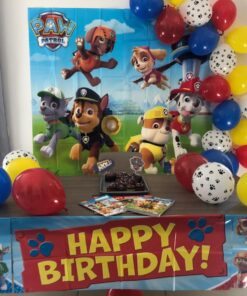 amscan Paw Party Balloons, Paw Print, Red/Yellow/Blue, Set of 30 16 71H7is9DYDL